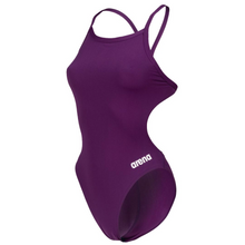 Load image into Gallery viewer, arena-womens-team-swimsuit-challenge-solid-plum-white-004766-911-ontario-swim-hub-1