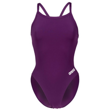 Load image into Gallery viewer, arena-womens-team-swimsuit-challenge-solid-plum-white-004766-911-ontario-swim-hub-2