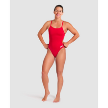 Load image into Gallery viewer, arena-womens-team-swimsuit-challenge-solid-red-white-004766-450-ontario-swim-hub-7
