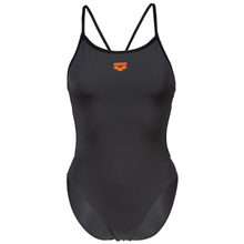 Load image into Gallery viewer, arena-womens-team-swimsuit-lace-back-solid-asphalt-black-004651-530-ontario-swim-hub-2