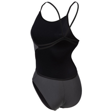 Load image into Gallery viewer, arena-womens-team-swimsuit-lace-back-solid-asphalt-black-004651-530-ontario-swim-hub-3