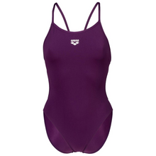 Load image into Gallery viewer, arena-womens-team-swimsuit-lace-back-solid-plum-white-004651-911-ontario-swim-hub-2