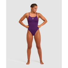 Load image into Gallery viewer, arena-womens-team-swimsuit-lace-back-solid-plum-white-004651-911-ontario-swim-hub-7