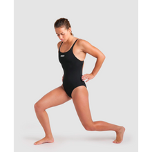 Load image into Gallery viewer, arena-womens-team-swimsuit-swim-pro-solid-black-white-005803-550-ontario-swim-hub-7