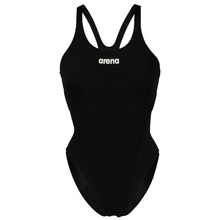 Load image into Gallery viewer, arena-womens-team-swimsuit-swim-tech-solid-black-white-004763-550-ontario-swim-hub-2
