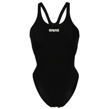 Load image into Gallery viewer, arena-womens-team-swimsuit-swim-tech-solid-black-white-004763-550-ontario-swim-hub-2