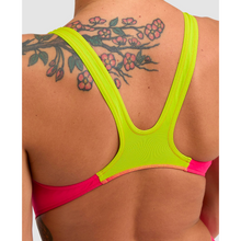 Load image into Gallery viewer, arena-womens-team-swimsuit-swim-tech-solid-freak-rose-soft-green-004763-960-ontario-swim-hub-9