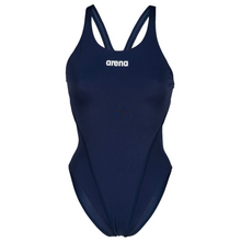 Load image into Gallery viewer, arena-womens-team-swimsuit-swim-tech-solid-navy-white-004763-750-ontario-swim-hub-2