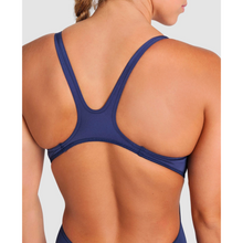 Load image into Gallery viewer, arena-womens-team-swimsuit-swim-tech-solid-navy-white-004763-750-ontario-swim-hub-9
