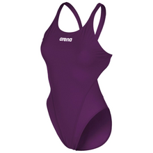 Load image into Gallery viewer, arena-womens-team-swimsuit-swim-tech-solid-plum-white-004763-911-ontario-swim-hub-1