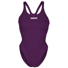 Load image into Gallery viewer, arena-womens-team-swimsuit-swim-tech-solid-plum-white-004763-911-ontario-swim-hub-2