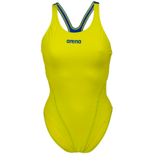 Load image into Gallery viewer, arena-womens-team-swimsuit-swim-tech-solid-soft-green-neon-blue-004763-680-ontario-swim-hub-2