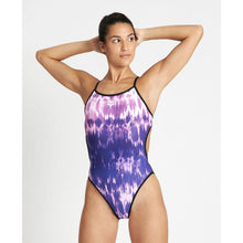 Load image into Gallery viewer, arena-womens-tiedye-stripes-reversible-challenge-back-one-piece-swimsuit-freak-rose-reflexion-multi-004379-900-ontario-swim-hub-5