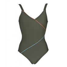 Load image into Gallery viewer, ONLY SIZE 32 - WOMEN'S TIFFANY U BACK - OLIVE GREEN - OntarioSwimHub