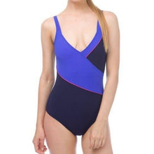 Load image into Gallery viewer, ONLY SIZE 32 - WOMEN'S TOPAZ SQUARED BACK - NAVY - OntarioSwimHub