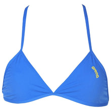 Load image into Gallery viewer, WOMEN'S TRIANGLE FEEL BIKINI TOP - PIX BLUE/YELLOW STAR