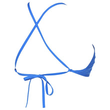Load image into Gallery viewer, WOMEN'S TRIANGLE FEEL BIKINI TOP - PIX BLUE/YELLOW STAR