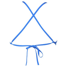 Load image into Gallery viewer, WOMEN'S TRIANGLE FEEL BIKINI TOP - PIX BLUE/YELLOW STAR