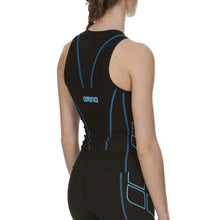 Load image into Gallery viewer, WOMEN'S TRIATHLON TOP ST - BLACK/TURQUOISE