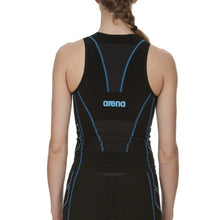 Load image into Gallery viewer, WOMEN'S TRIATHLON TOP ST - BLACK/TURQUOISE
