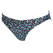Load image into Gallery viewer, WOMEN'S UNIQUE BRIEF BIKINI BOTTOM - TURQUOISE/MULTI BLACK