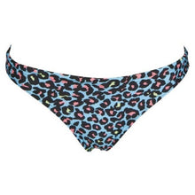 Load image into Gallery viewer, WOMEN'S UNIQUE BRIEF BIKINI BOTTOM - TURQUOISE/MULTI BLACK