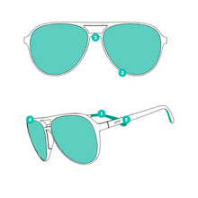 Load image into Gallery viewer,     cheesy-flight-attendant-co-pilot-aviator-sunglasses-goodr-active-sunglasses-g00197-mg-tl6-rf-ontario-swim-hub-6