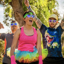 Load image into Gallery viewer,       electric-dinotopia-carnival-teal-goodr-running-sunglasses-og-tl-pr1-ontario-swim-hub-5