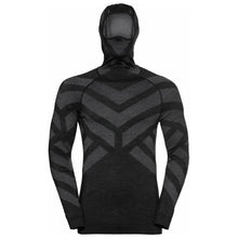 Load image into Gallery viewer, MEN'S NATURAL + KINSHIP WARM LONG SLEEVE BASE LAYER TOP WITH FACE MASK AND HOOD