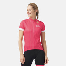 Load image into Gallery viewer, WOMEN'S ESSENTIAL STAND-UP COLLAR S/S FULL ZIP PRINT JERSEY