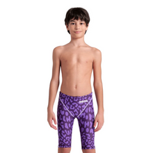 Load image into Gallery viewer, arena-boys-powerskin-st-next-jammer-limited-edition-leopard-skin-violet-006352-877-ontario-swim-hub-1
