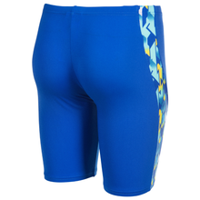 Load image into Gallery viewer, arena-boys-swim-jammer-print-neon-blue-yellow-010753-850-ontario-swim-hub-3
