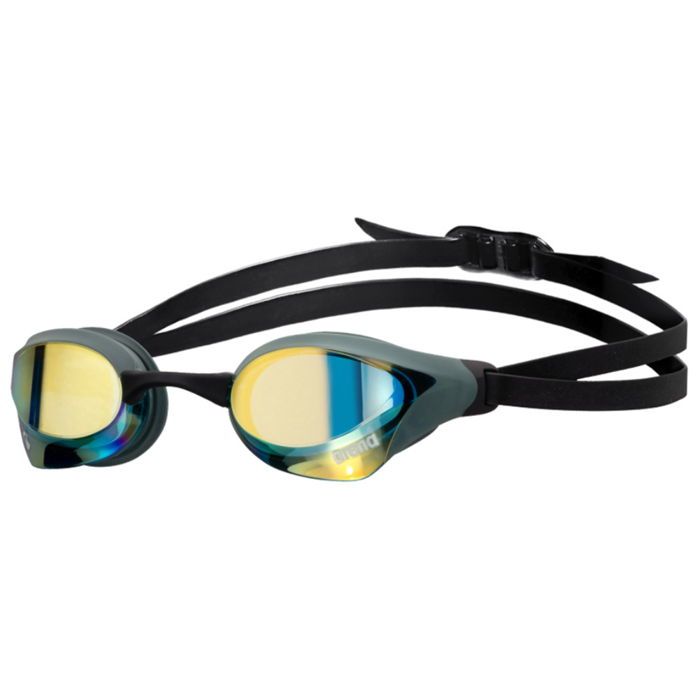 Arena Cobra Core Swipe Mirror Racing Swim Goggles – Anti-Fog, FINA Approved, Interchangeable Nose Bridges
