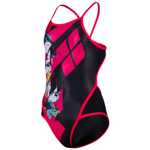 Load image into Gallery viewer,     arena-girls-arena-cats-swimsuit-superfly-back-black-freak-rose-004682-550-ontario-swim-hub-2

