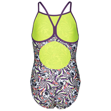 Load image into Gallery viewer, arena-girls-fun-skulls-lightdrop-back-swimsuit-multi-black-plum-010284-590-ontario-swim-hub-4
