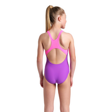 Load image into Gallery viewer, arena-girls-light-tricks-swimsuit-swim-pro-back-violet-shocking-pink-multi-008309-990-ontario-swim-hub-5
