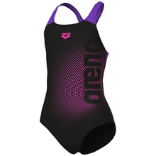 Load image into Gallery viewer, arena-girls-swimsuit-dim-lights-swim-pro-back-black-violet-008104-509-ontario-swim-hub-1
