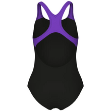 Load image into Gallery viewer, arena-girls-swimsuit-dim-lights-swim-pro-back-black-violet-008104-509-ontario-swim-hub-4
