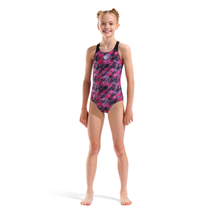 Load image into Gallery viewer, arena-girls-swimsuit-draft-v-back-black-multi-black-010746-590-ontario-swim-hub-7
