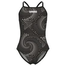 Load image into Gallery viewer, arena-girls-swimsuit-fireflow-lightdrop-back-black-team-black-010406-500-ontario-swim-hub-2
