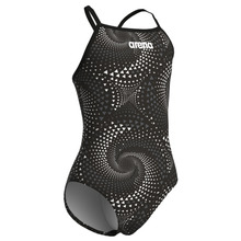 Load image into Gallery viewer, arena-girls-swimsuit-fireflow-lightdrop-back-black-team-black-010406-500-ontario-swim-hub-3
