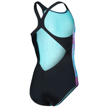 Load image into Gallery viewer, arena-girls-swimsuit-multi-colours-v-back-water-multi-black-009007-509-ontario-swim-hub-3
