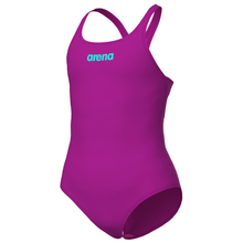 Load image into Gallery viewer, GIRLS' TEAM SWIMSUIT SWIM PRO SOLID - VERY FUCHSIA/WATER
