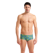 Load image into Gallery viewer, arena-mens-low-waist-swim-short-floral-green-multi-011669-600-ontario-swim-hub-3
