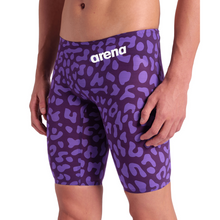 Load image into Gallery viewer, arena-mens-powerskin-carbon-air2-jammer-limited-edition-leopard-skin-violet-006344-877-ontario-swim-hub-4
