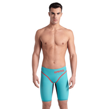 Load image into Gallery viewer, arena-mens-powerskin-carbon-core-fx-jammer-turquoise-metallic-006340-550-ontario-swim-hub-1
