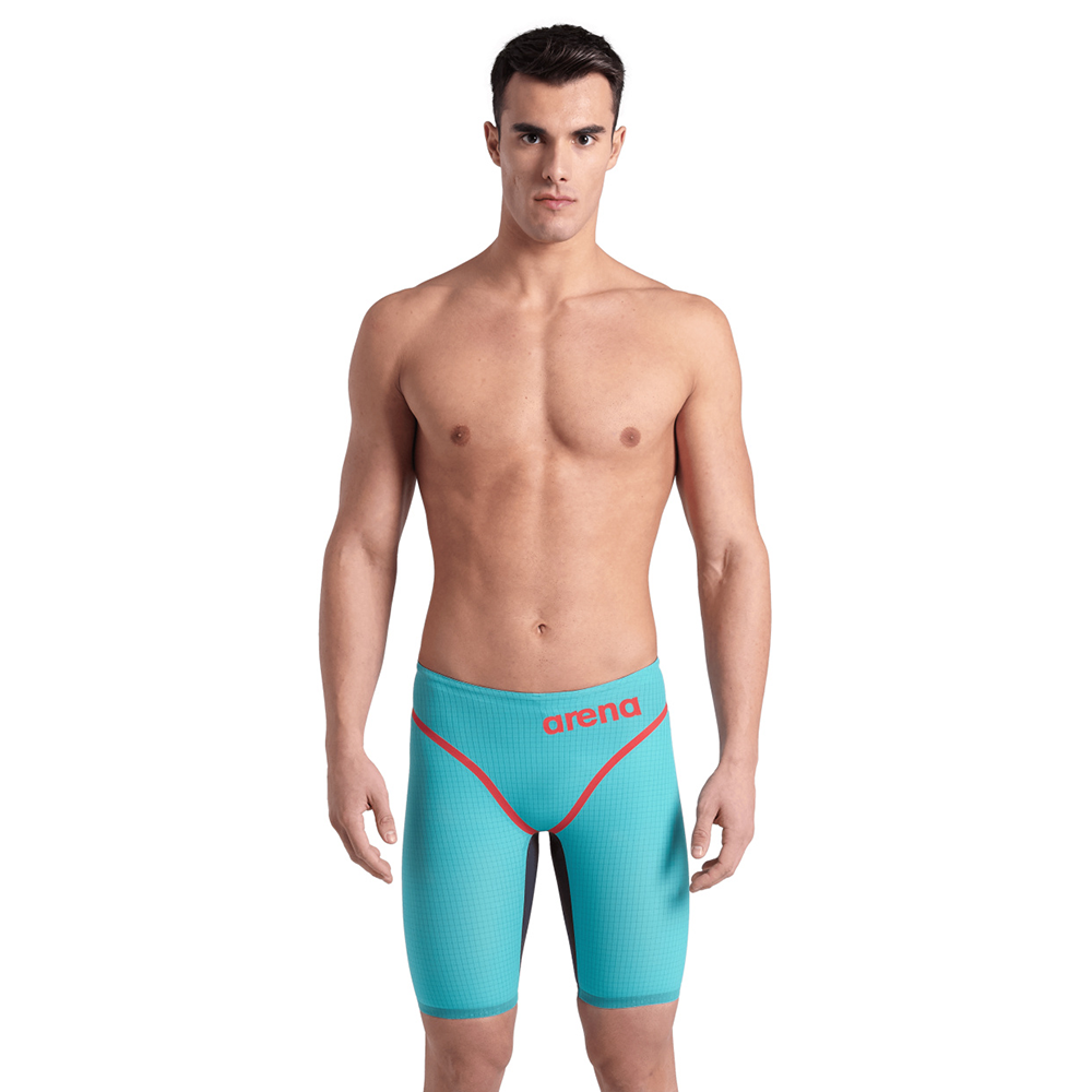 arena　アクアフォース　POWERSKIN ARENA MEN'S POWERSKIN CARBON CORE FX JAMMER - TURQUOISE/METALLIC