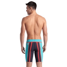 Load image into Gallery viewer, arena-mens-powerskin-carbon-core-fx-jammer-turquoise-metallic-006340-550-ontario-swim-hub-2
