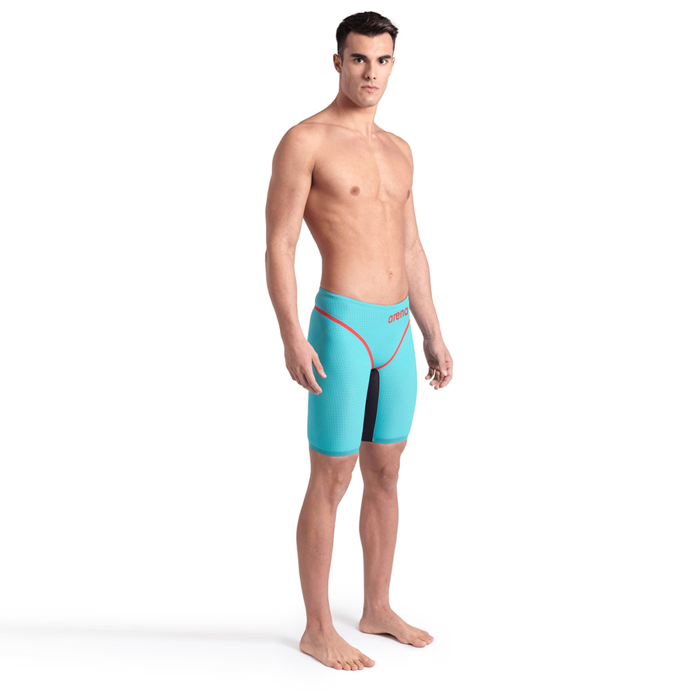 ARENA MEN'S POWERSKIN CARBON CORE FX JAMMER - TURQUOISE/METALLIC ARENA MEN'S POWERSKIN CARBON CORE FX JAMMER - TURQUOISE/METALLIC
