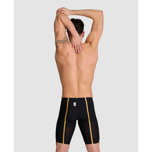 Load image into Gallery viewer,     arena-mens-powerskin-carbon-glide-50th-anniversary-limited-edition-jammer-black-gold-ontario-swim-hub-10
